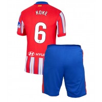 Dres Atletico Madrid Koke #6 Domaci za djecu 2024-25 Kratak Rukav (+ kratke hlače)